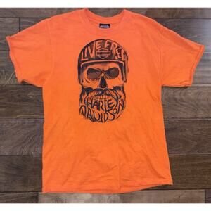 Harley Davidson Life Free Greenville SC Mens Shirt Small